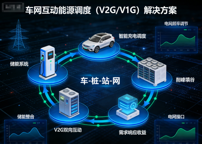 車網(wǎng)互動能源調(diào)度（V2G/V1G）解決方案